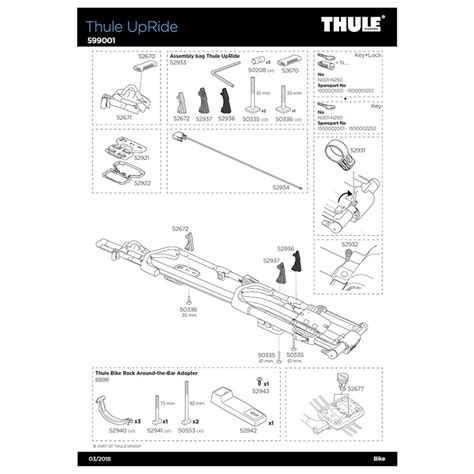 Fästskruv till Thule ProRide 598 Thule UpRide 599