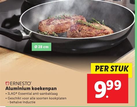 ERNESTO Aluminium Koekenpan Aanbieding Bij Lidl