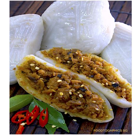 Vegetarian Spicy Shrimp Kueh G Tian Xin Su Shi Bao Dian Tian