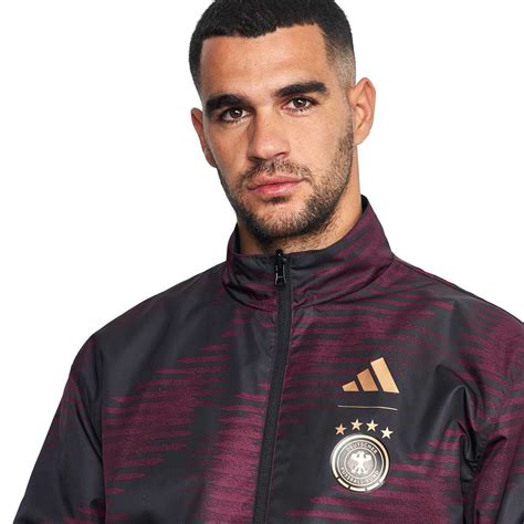 Adidas Germany Anthem Jacket Black Mens Official Fifa Store