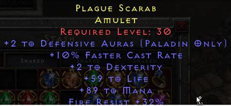 Lld Paladin Amulet 10 Fcr 59 Life 89 Mana Topic D2jsp