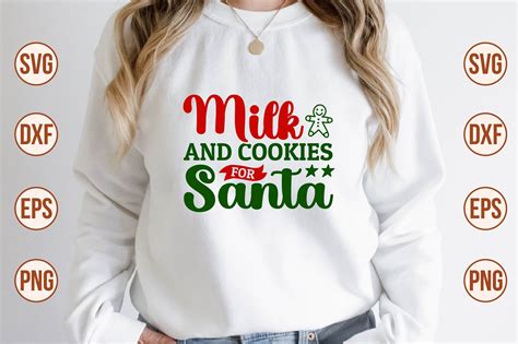 Milk and Cookies for Santa Svg Graphic by nazrulislam405510 · Creative ...