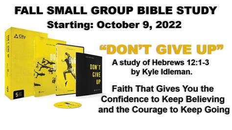 SMALL GROUP BIBLE STUDY – GARFIELD CHRISTIAN CHURCH