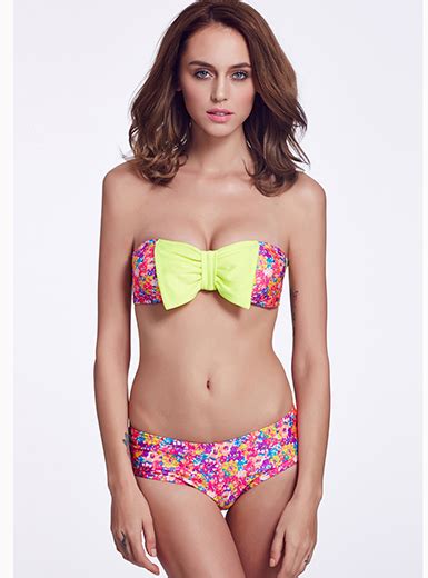 Women Bowknot Bikini Set