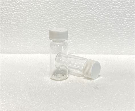 11ml Screw Top Glass Vials Clear With White Cap Bacteriostatic Water Supply Co Australia