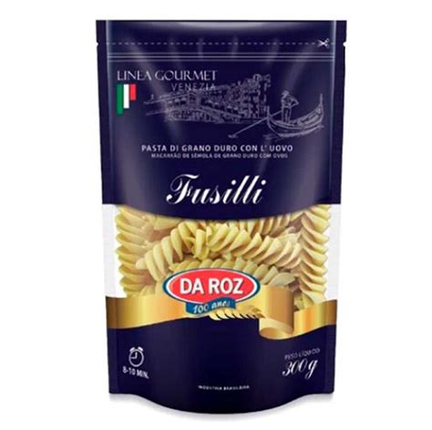 Macarrão Grano Duro Fusilli Da Roz Caixa De 12un300g