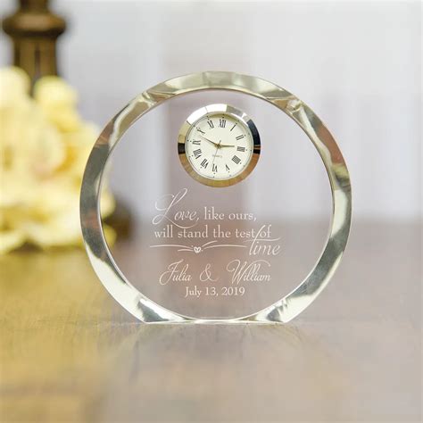 Personalized Wedding Clock Test Of Time Wedding Clock