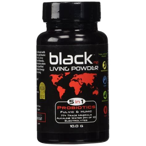 Blackmp Living Powder Sbo Probiotic Fulvic And Humic Minerals 30 Servings All Natural