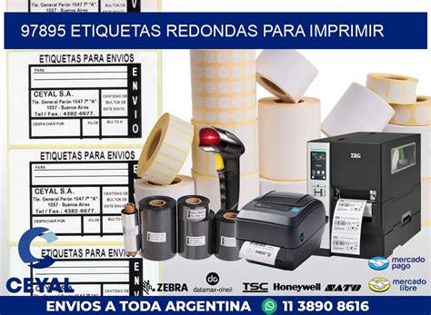 Etiquetas Redondas Para Imprimir Zebra Etiquetadora