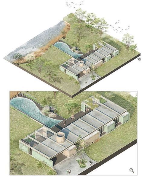 一组来自阿根廷建筑师插画师Fer Neyra的建筑图像表达关于图纸制作