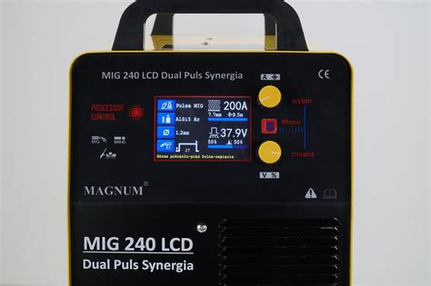 Spawarka MIG 240 Dual Puls Synergia LCD Zestaw MAG Handlowiec RS