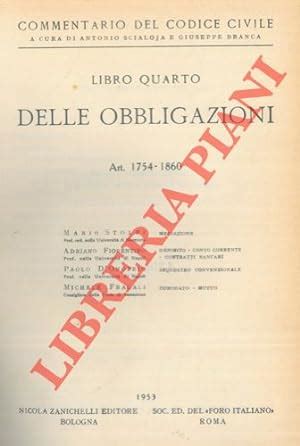 Commentario Del Codice Civile Libro Quarto Delle Obbligazioni Art