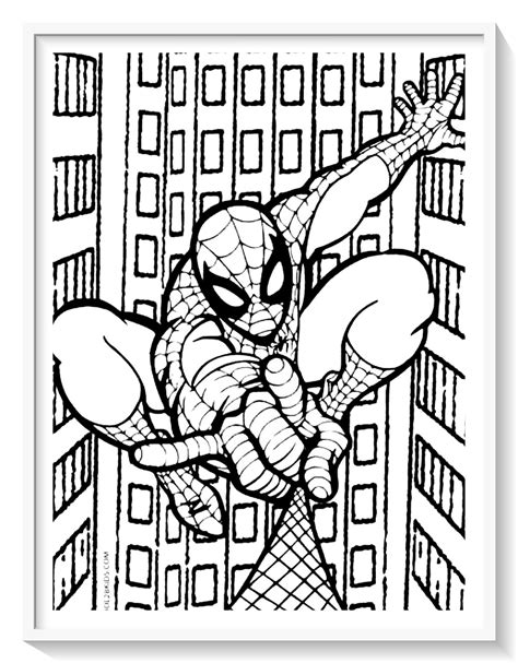 Dibujos Para Colorear Superheroes Spiderman Dibujo Im Genes