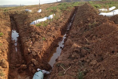 Instalación de drenajes Repobla en Ablitas Navarra