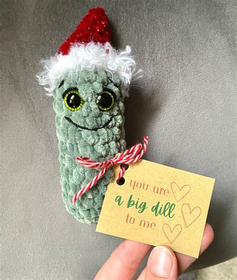 Emotional Support Pickle Christmas Stuffed Pickle Dill Pickle Toy