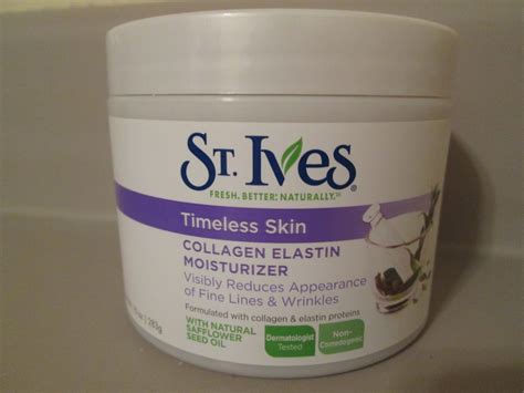pretties  pearls review st ives timeless skin collagen elastin