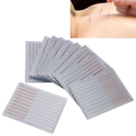 Pcs Bo Te Aiguille D Acupuncture St Rile Jetable Massage Th Rapie