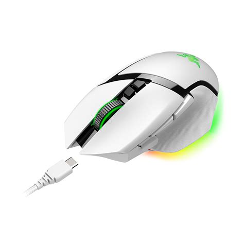 Chuột Gaming Không Dây Razer Basilisk V3 Pro White Edition Usb