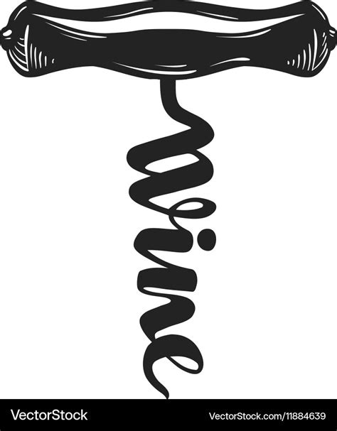 Black And White Corkscrew