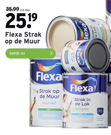 Flexa Strak Op De Muur Liter Aanbieding Bij Gamma