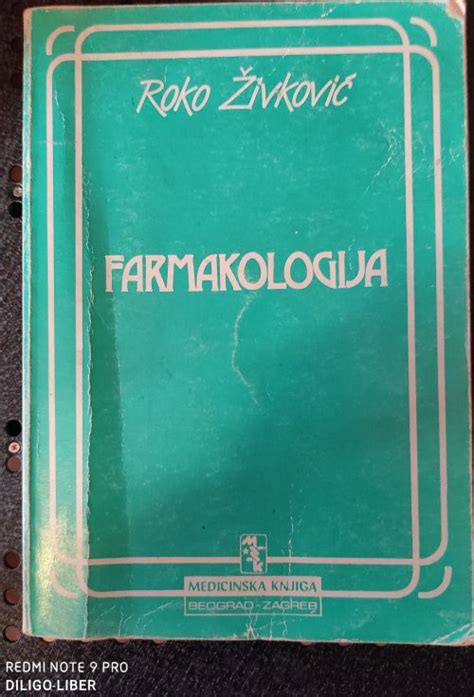 Roko ŽivkoviĆ Farmakologija Ik Diligo Liber