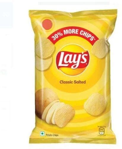 52 Gram Crispy Salty And Delicious Taste A Grade Fried Potato Chips Shelf Life 6 Months At Best