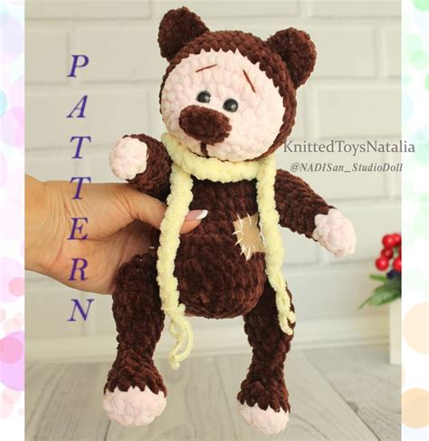 Amigurumi Bear Teddy Crochet Pattern Pdf Tutorial Plush Bear Pattern