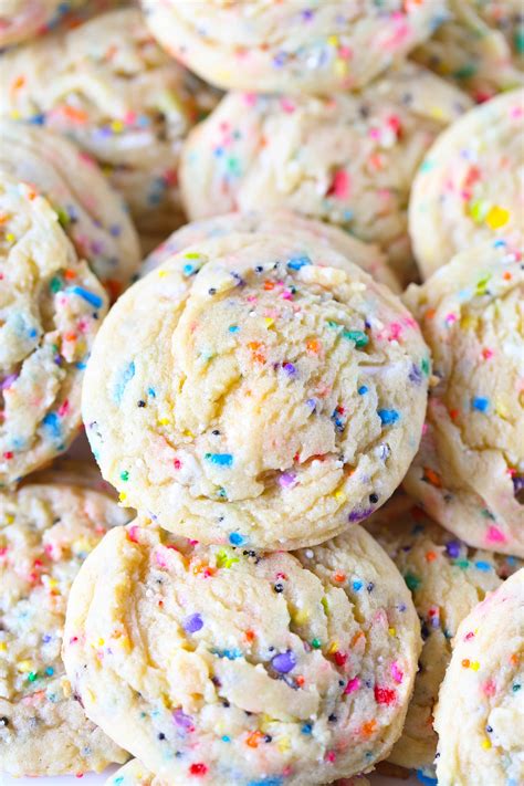 These Super Soft Sprinkle Pudding Cookies Are So So Easy And Loaded With Vanilla Flavor This Is