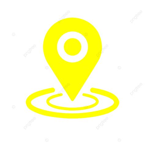 Yellow Pin Location Map Icon Template Download on Pngtree