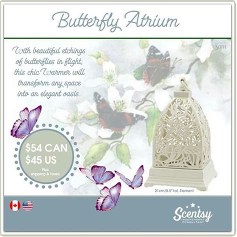 A White Birdcage With Purple Butterflies On It And An Ad For Butterfly