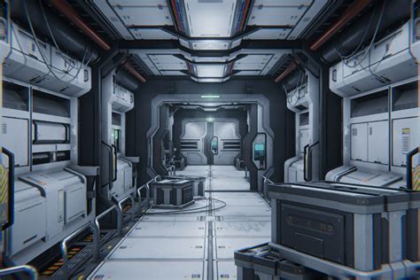 Modular Sci Fi Corridor Pack Hdrp D Sci Fi Unity Asset Store