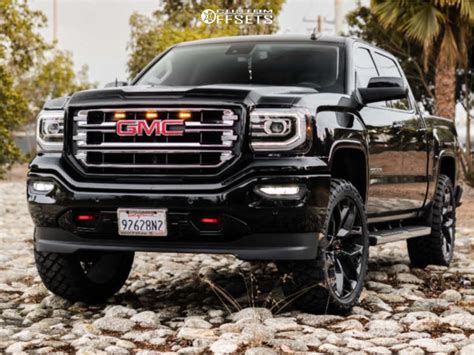 2018 Gmc Sierra 1500 With 24x10 30 Wheel Replicas V1182 And 35 12 5r24 Atlander Roverclaw Mt And