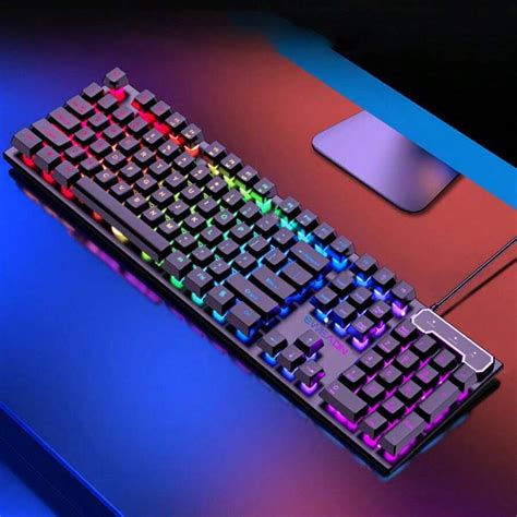 Eweadn Gaming Tastatur Tasten Regenbogen Backlit Usb Verdrahtete