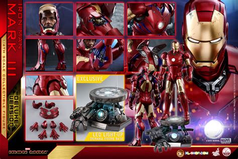 Hot Toys Qs012 Iron Man 1 4th Scale Mark Iii Deluxe Version Collectible Figure