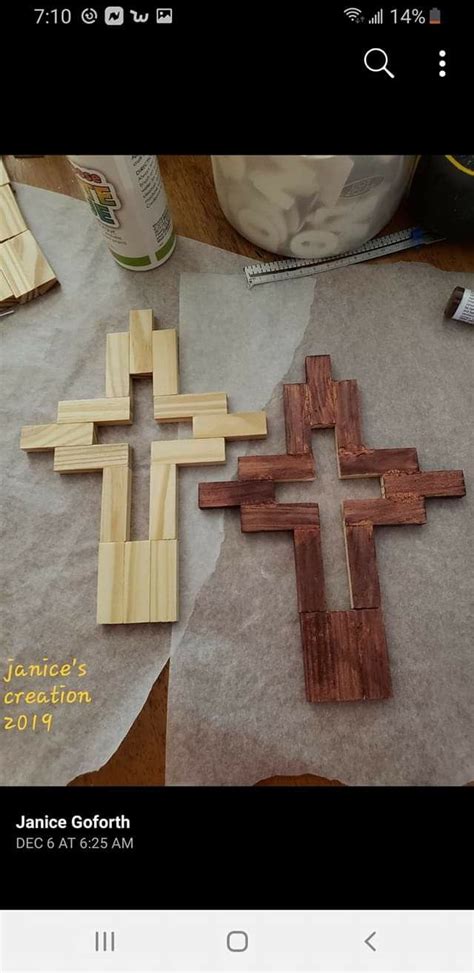 Pin By Tracy Hawk On Craft Ideas Wooden Cross Crafts Diy Dollar