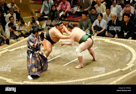 grand sumo tournament high resolution stock photography  images alamy