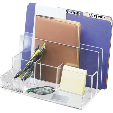 Ktkad245 Kantek Acrylic File Sorter Desk Organizer 106 Height X 11 Width X 65 Depth