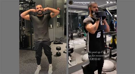 Drake Is Back To Grinding For Recovery Post Knee Injury Check Out