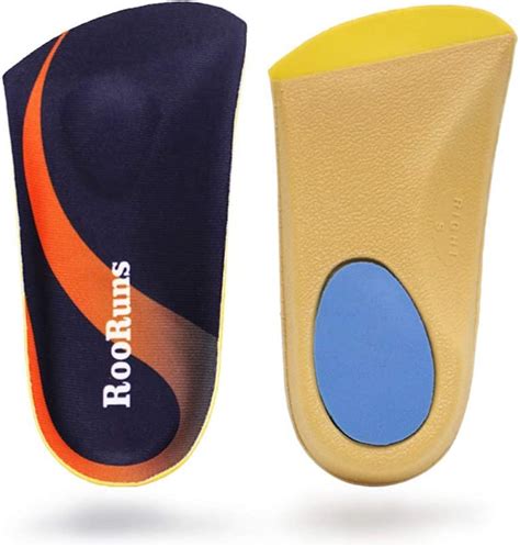 Rooruns Plantar Fasciitis Insoles For Men Women Orthotic Inserts 34 Length With