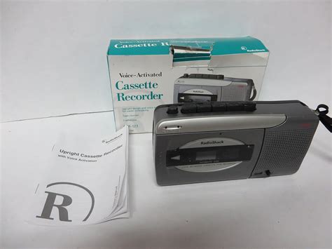 Radio Shack Voice Activated Cassette Recorder Ctr 123 Standard Size Tapes Uaed Amazonca