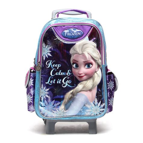 Mochila De Rodinhas Dermiwil Infantil Frozen Elsa Roxa Azul Submarino