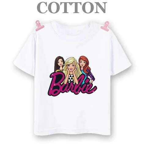 Barbies Kinder Baumwolle T Shirt Kawaii Anime Cartoons Kind Junge M