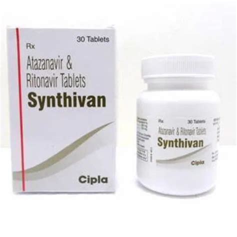 Synthivan Atazanavir And Ritonavir Tablet Packaging Size Tablets