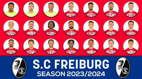 SC FREIBURG SQUAD 2023 2024 ALL PLAYERS FREIBURG TEAM OFFICIAL YouTube