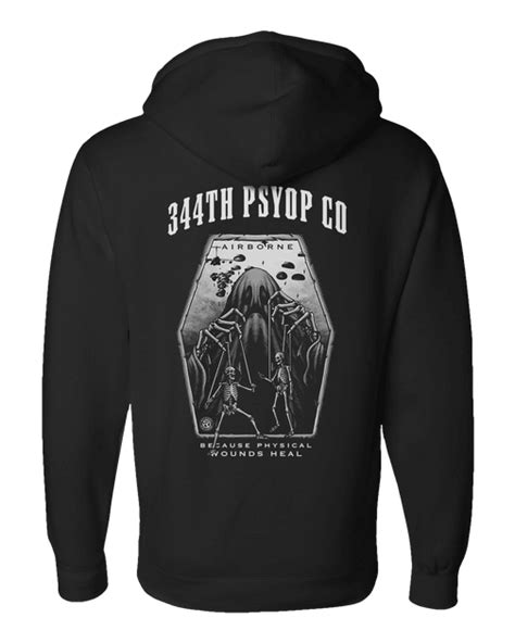 F400 Psyop Ghosts Everyday Hoodie Us Army 344th Psyop Co Reloaded Gear Co