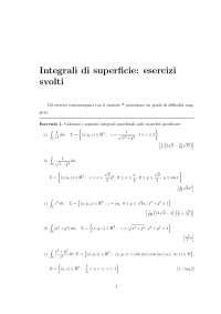 Esercizi Sugli Integrali Su Superfici Esercizi Di Analisi Matematica