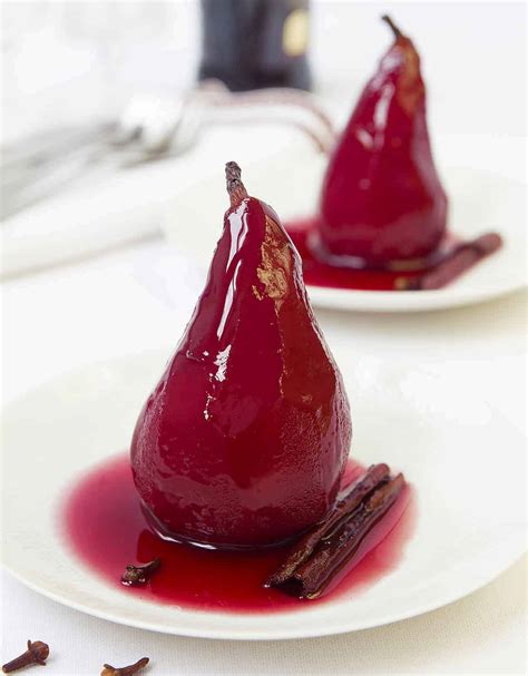 Poached pears in wine - The clever meal