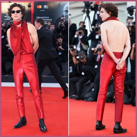 Timothee Chalamet Owned The Venice Film Festival With His Red Backless