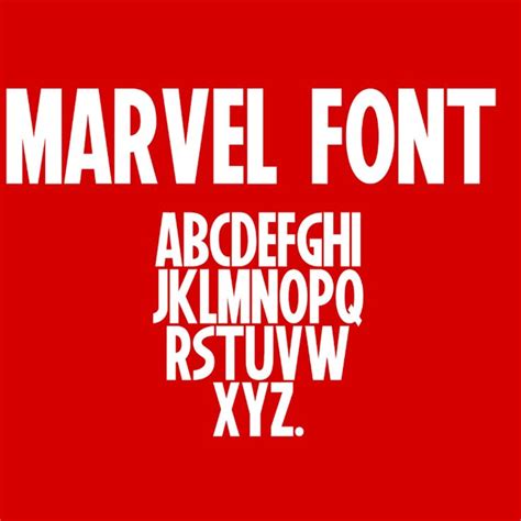 Avengers Font Marvel Font Alphabet Font Superhero Letter Etsy In 2023