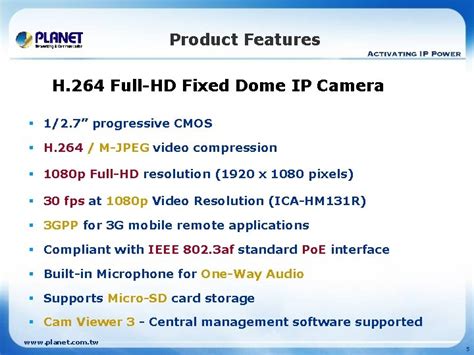 H 264 FullHD Fixed Dome IP Camera ICAHM